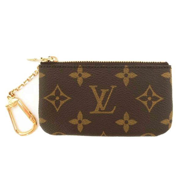 93236 1 Louis Vuitton Pochette Cle Monogram Card Case Brown