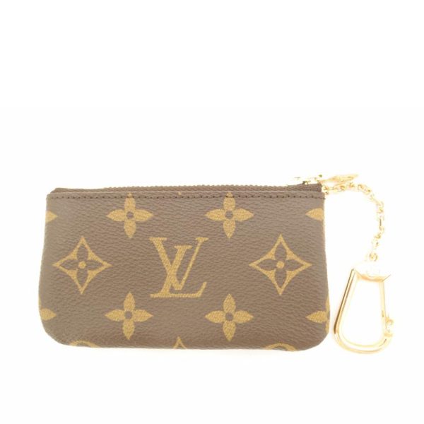 93236 2 Louis Vuitton Pochette Cle Monogram Card Case Brown