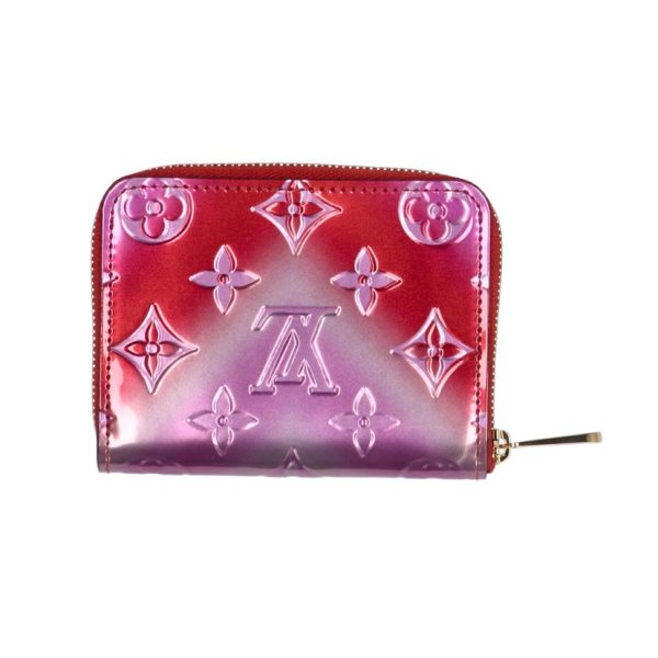 93240 2 Louis Vuitton Zippy Coin Purse Vernis Wallet Pink