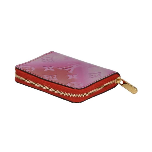 93240 3 Louis Vuitton Zippy Coin Purse Vernis Wallet Pink