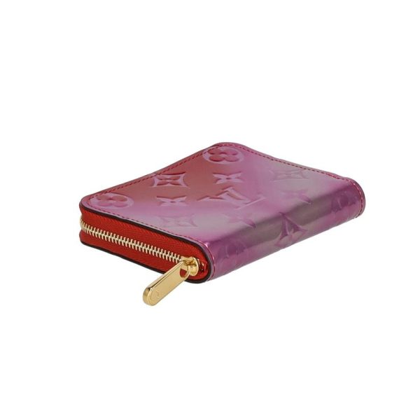 93240 4 Louis Vuitton Zippy Coin Purse Vernis Wallet Pink