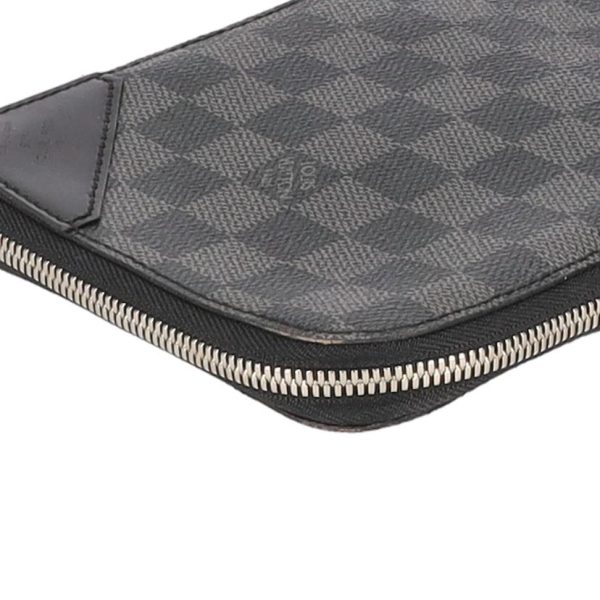 93262 6 Louis Vuitton Etuit 5 Cravat Damier Handbag Graphite