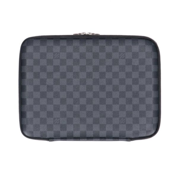 93279 1 Louis Vuitton Computer Sleeve PM Damier Graphite Bag Brown