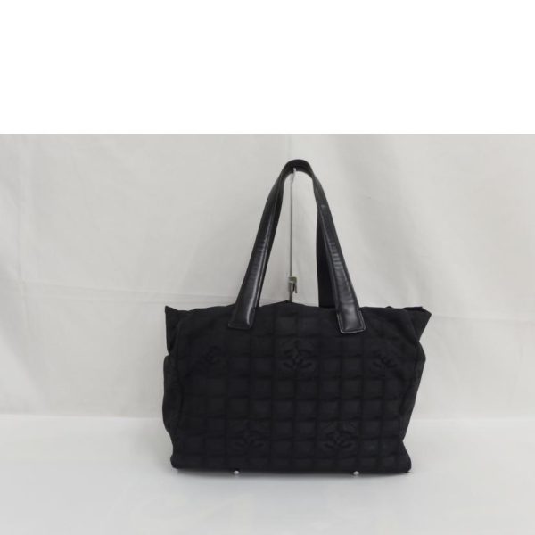 93385 2 Chanel New Travel Line Tote Bag Black