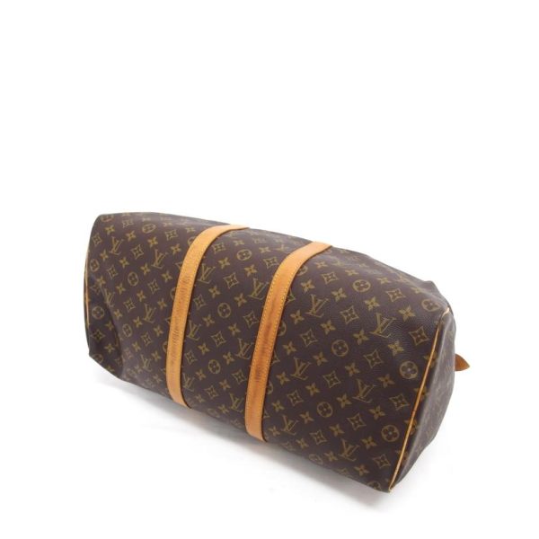 93446 3 Louis Vuitton Keepall 50 Duffel Bag Monogram Brown