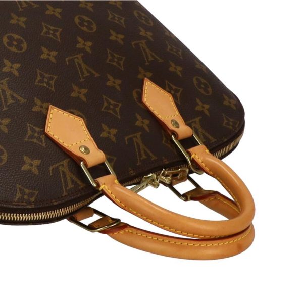 93459 3 Louis Vuitton Alma Monogram Handbag Brown