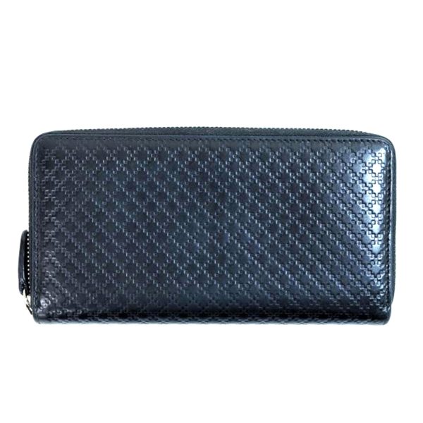 93483 1 Gucci Diamante Leather Round Zipper Long Wallet