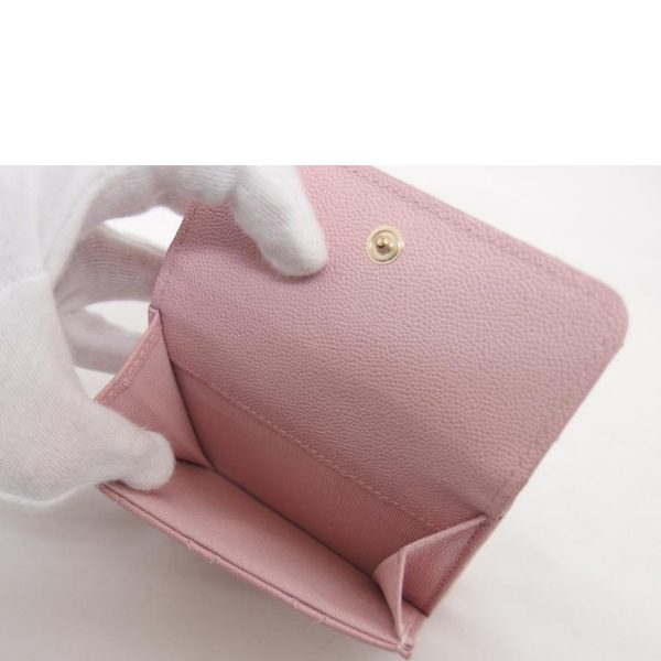 93545 6 Chanel Matelasse Small Flap Wallet Bag Pink