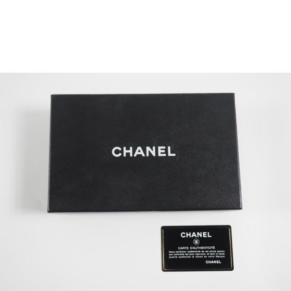 93577 7 Chanel Coco Button Fold Wallet Black