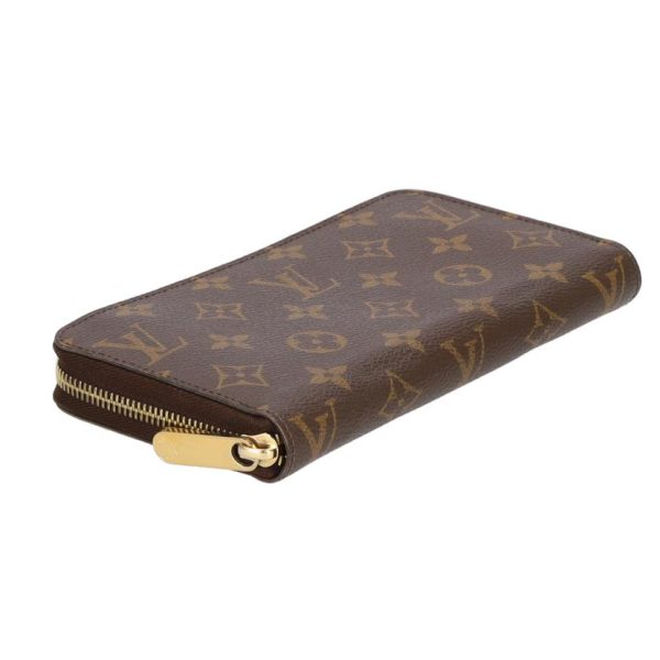 93599 3 Louis Vuitton Zippy Monogram Wallet Brown