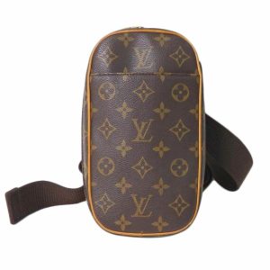 93717 1 Louis Vuitton Odeon MM Monogram Canvas Shoulder Bag Brown