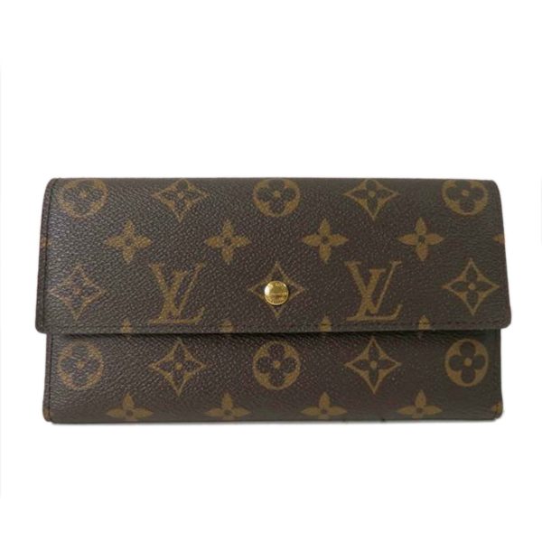 93721 1 Louis Vuitton Portefeuil International Monogram Wallet Brown