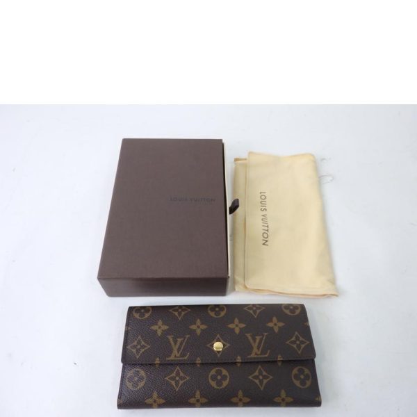 93721 7 Louis Vuitton Portefeuil International Monogram Wallet Brown