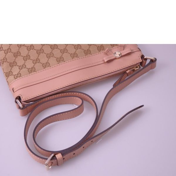 93922 4 Gucci GG Canvas Shoulder Bag Beige