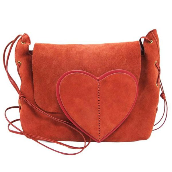 93927 1 Gucci Suede Heart Shoulder Bag