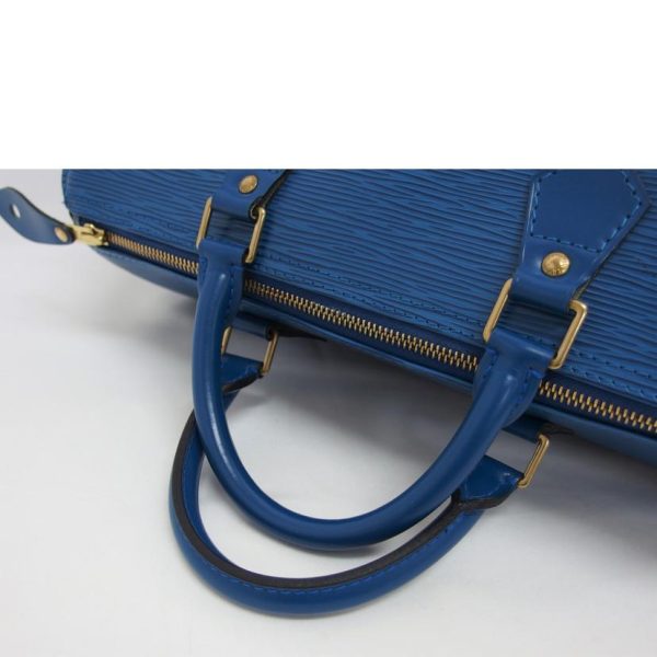 93933 4 Louis Vuitton Speedy 30 Bag Epi Toledo Blue