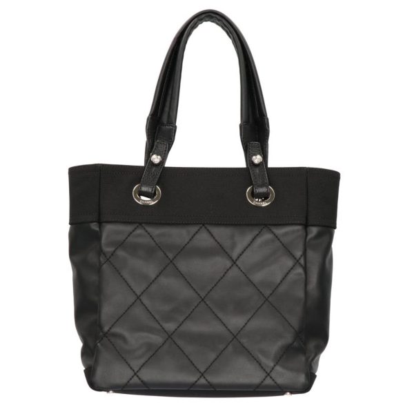 94071 2 Chanel Cocomark Paris Biarritz Tote Bag Black