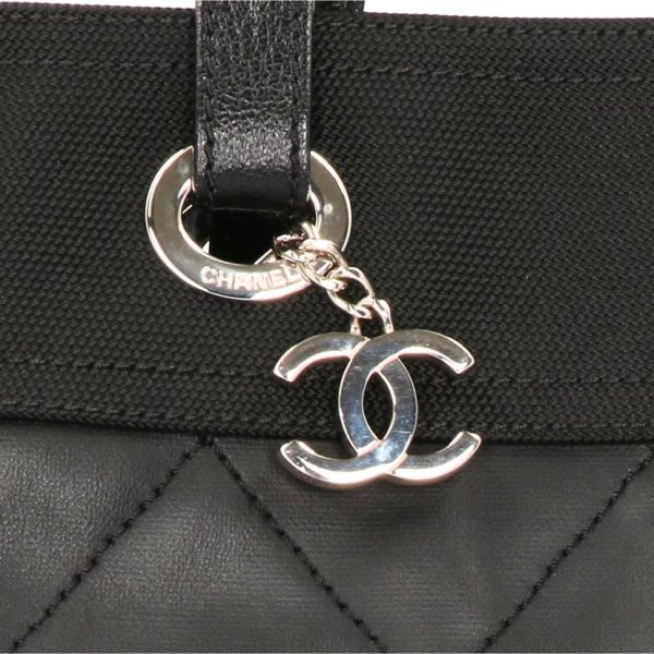 94071 7 Chanel Cocomark Paris Biarritz Tote Bag Black