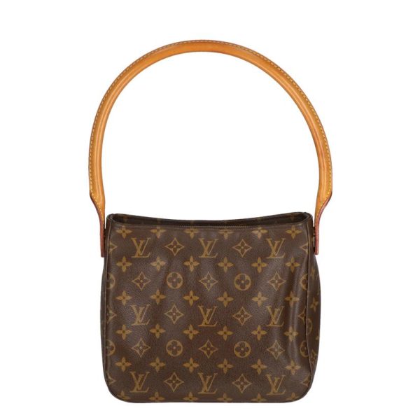 94176 1 Louis Vuitton Looping MM Shoulder Bag Monogram Brown