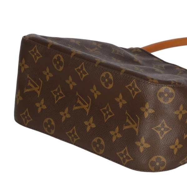 94176 2 Louis Vuitton Looping MM Shoulder Bag Monogram Brown