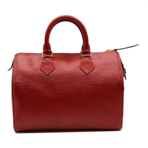 94254 1 Louis Vuitton Speedy Epi Satchel Bag Red