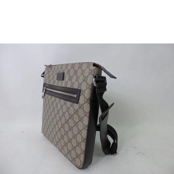 94254 3 Gucci GG Supreme Shoulder Bag Brown