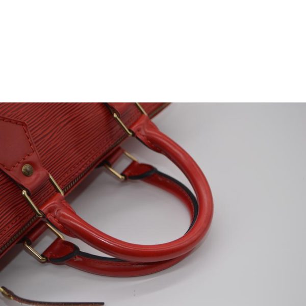 94254 4 Louis Vuitton Speedy Epi Satchel Bag Red