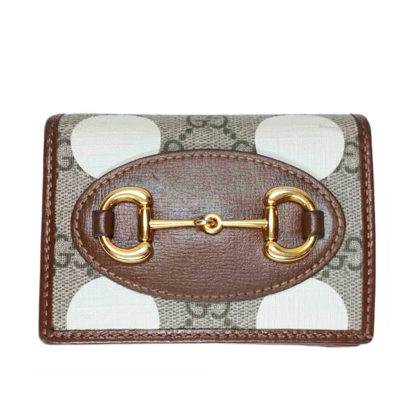 94287 1 Gucci GG Supreme Horsebit Bifold Wallet