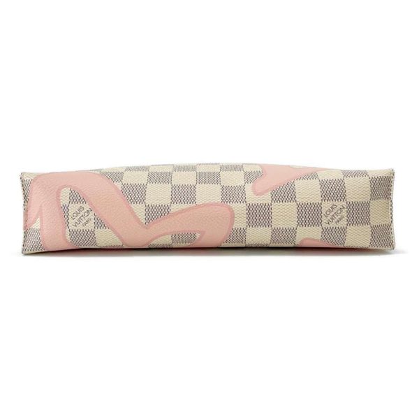 9435902 03 Louis Vuitton Posh Toilette Clutch Bag Damier Azur Pink