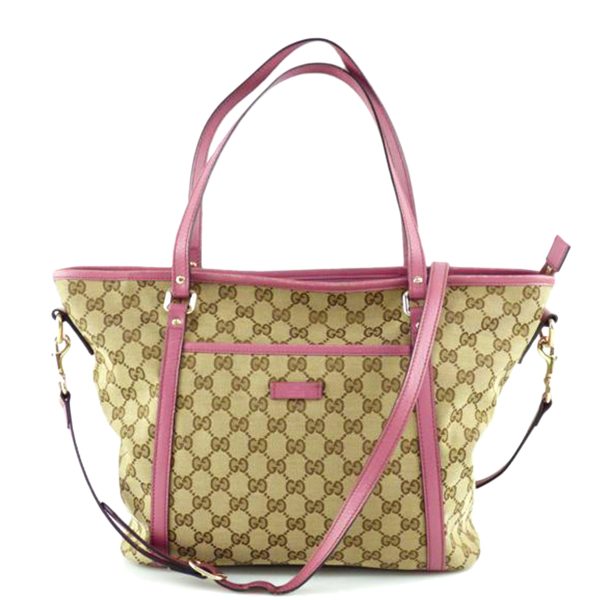 94374 1 Gucci GG Canvas Tote Bag Beige