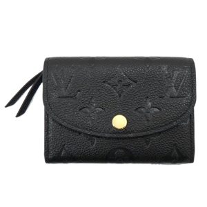 94391 1 Louis Vuitton Pochette Double Zip Empreinte Chain Shoulder Bag Black