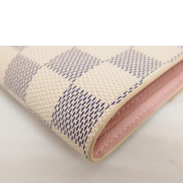 94450 6 Louis Vuitton Victorine Wallet Damier Azur Rose Ballerine