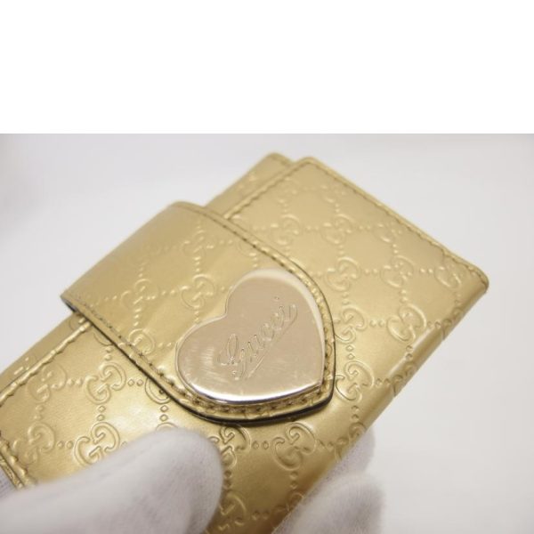 94504 8 Gucci Guccisima 6 Key Case Gold