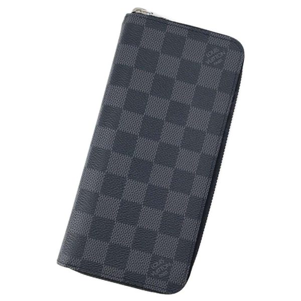 9451612 01 Louis Vuitton Zippy Wallet Vertical Damier Graphite Black