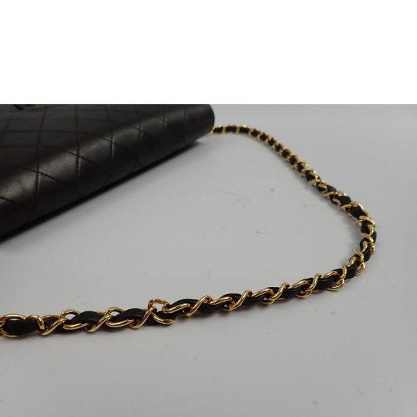 94602 4 CHANEL Matelasse Chain Shoulder Bag Black