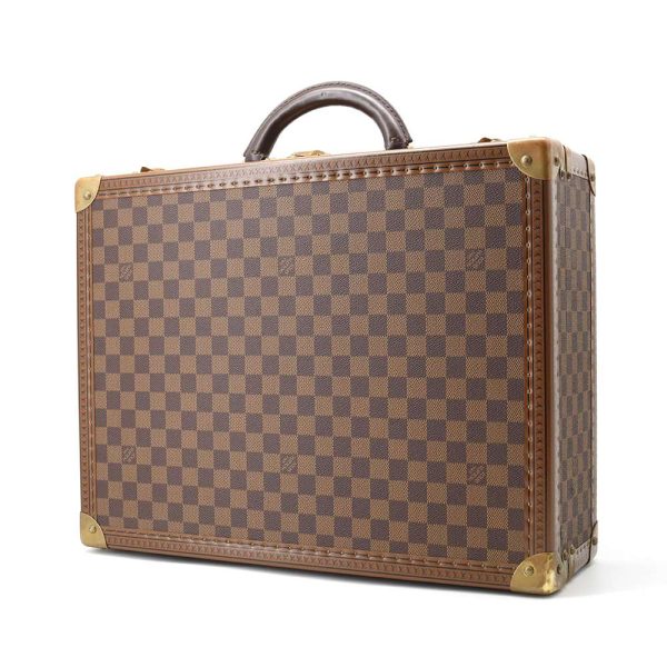 9464940 02 Louis Vuitton Damier Ebene Coteville 45 Trunk Bag Brown