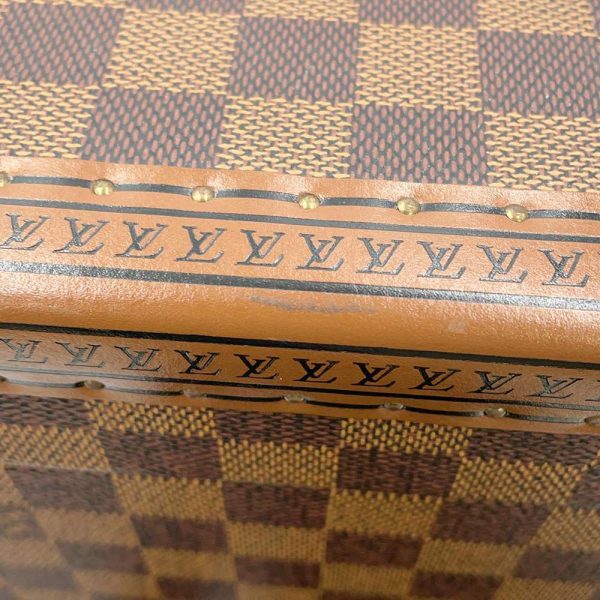 9464940 07 Louis Vuitton Damier Ebene Coteville 45 Trunk Bag Brown