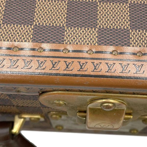 9464940 08 Louis Vuitton Damier Ebene Coteville 45 Trunk Bag Brown