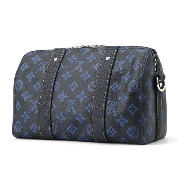 9465053 02 Louis Vuitton City Keepall Shoulder Bag Monogram Canvas Black