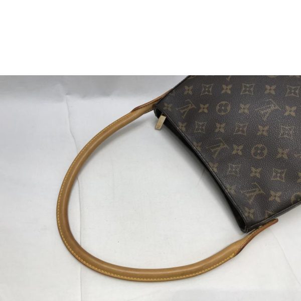 94716 3 LOUIS VUITTON Looping MM Shoulder Bag Monogram Brown