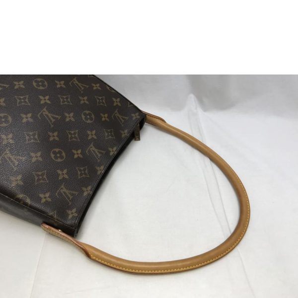 94716 4 LOUIS VUITTON Looping MM Shoulder Bag Monogram Brown