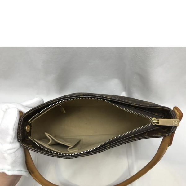 94716 6 LOUIS VUITTON Looping MM Shoulder Bag Monogram Brown