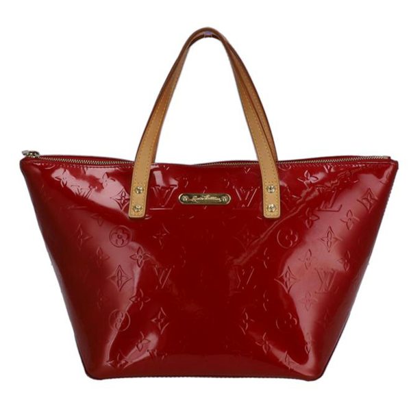 94722 1 Louis Vuitton Belvey PM Shoulder Bag Vernis Pomme dAmour Red