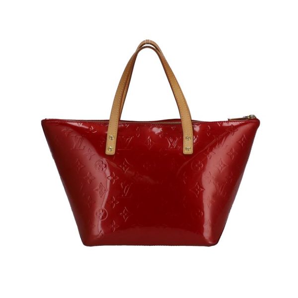 94722 2 Louis Vuitton Belvey PM Shoulder Bag Vernis Pomme dAmour Red