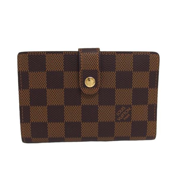 94795 1 Louis Vuitton Wallet Gama Mouth Portefeuil Viennois Damier Ebene