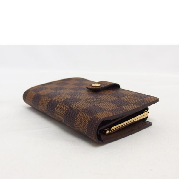 94795 3 Louis Vuitton Wallet Gama Mouth Portefeuil Viennois Damier Ebene