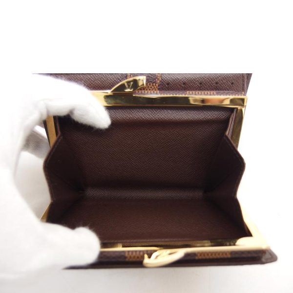 94795 5 Louis Vuitton Wallet Gama Mouth Portefeuil Viennois Damier Ebene