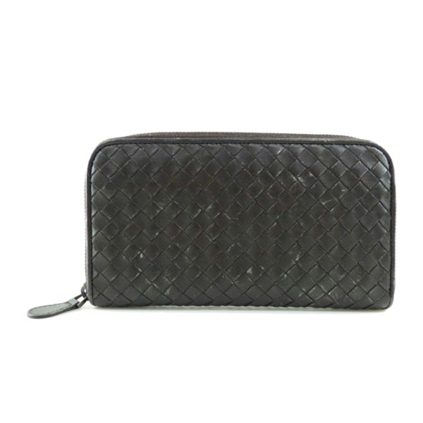 94848 1 BOTTEGA VENETA Intrecciato Round Zipper Long Wallet