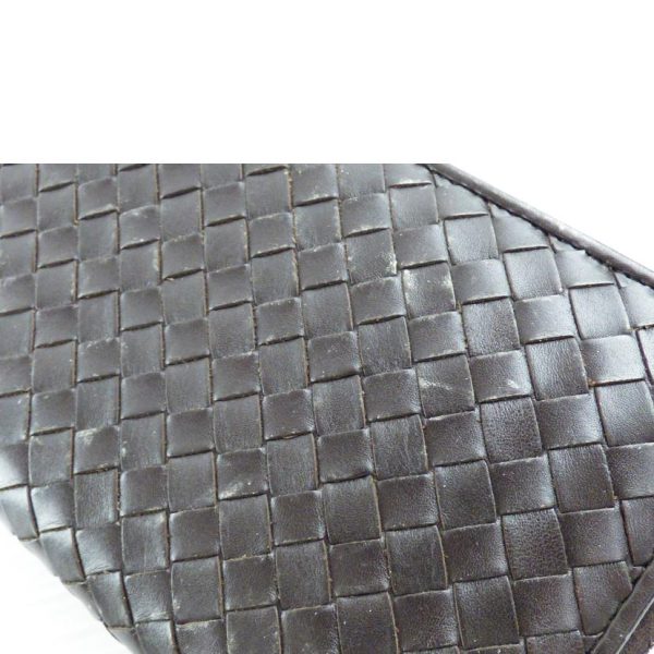 94848 7 BOTTEGA VENETA Intrecciato Round Zipper Long Wallet