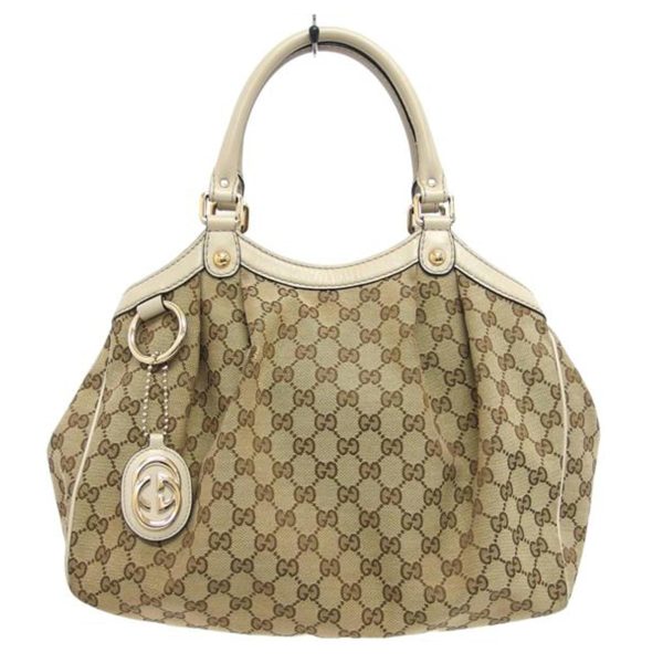 94900 1 Gucci GG Canvas Tote Bag Beige